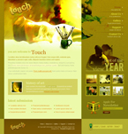 Art & Photography Website Template Touch and Glow