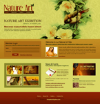 Art & Photography Website Template Nature Art