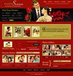 Dating & Wedding Website Template TNS-0010-DAW