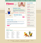 Health and Fitness Website Template PREM-F0003-HF