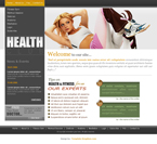 Health and Fitness Website Template DBR-W0001-HF