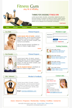 Health and Fitness Website Template SKT-0004-HF