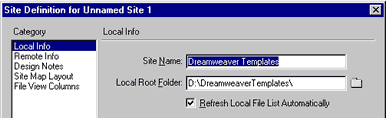 Dreamweaver templates
