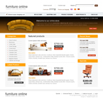 Interior & Furniture Website Template sofa